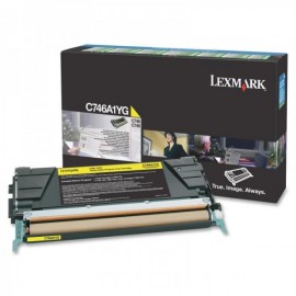lexmark-c746a1yg-yellow-toner
