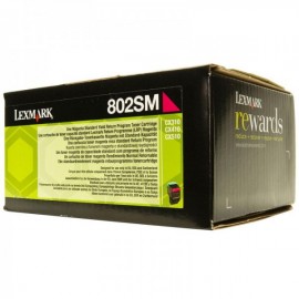 LEXMARK 80C2SM0 MAGENTA TONER