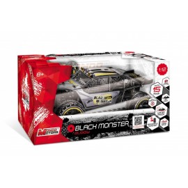 MASINA CU TELECOMANDA BLACK MONSTER 1:12