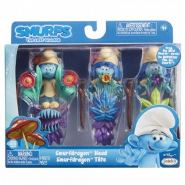 Blister Strumfi- 3 figurine cu masca si