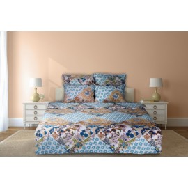 LENJERIE PAT DBL 6PCS 144TC-BLUE GARDEN