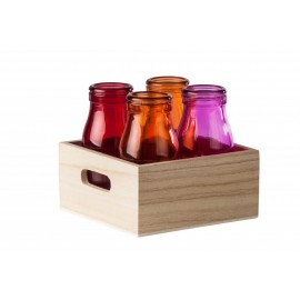 SET 4 STICLE COLORATE + TAVA, 200ML