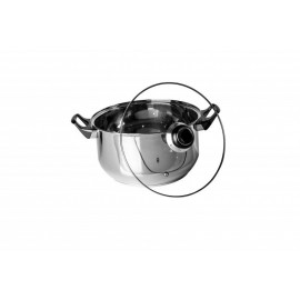 CASEROLA INOX+CAPAC 24X13.5CM5.2 L,PRIMO