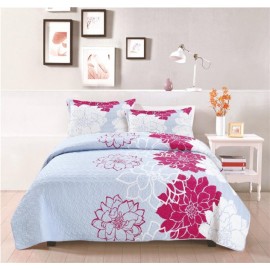 set-cuvertura-matlasata-dubla-magenta